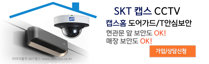 SKT 캡스CCTV 캠스홈 이너가드, 도어가드 요금, 추천대상, 특징.